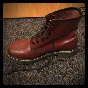Classic Dr. Martens Cherry Red Boots